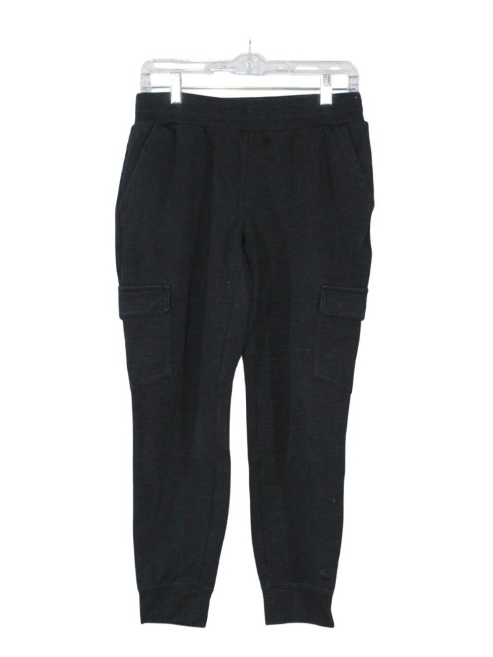 LL Bean Women's Ultrasoft Sweats Cargo Jogger Lounge Athleisure Gym Black Small